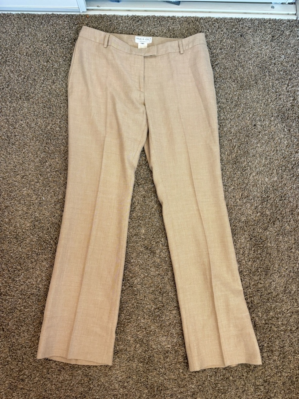 Paul & Joe Vintage‎ Khaki Slacks 42 Tailored Dress Pants Classic Straight Leg